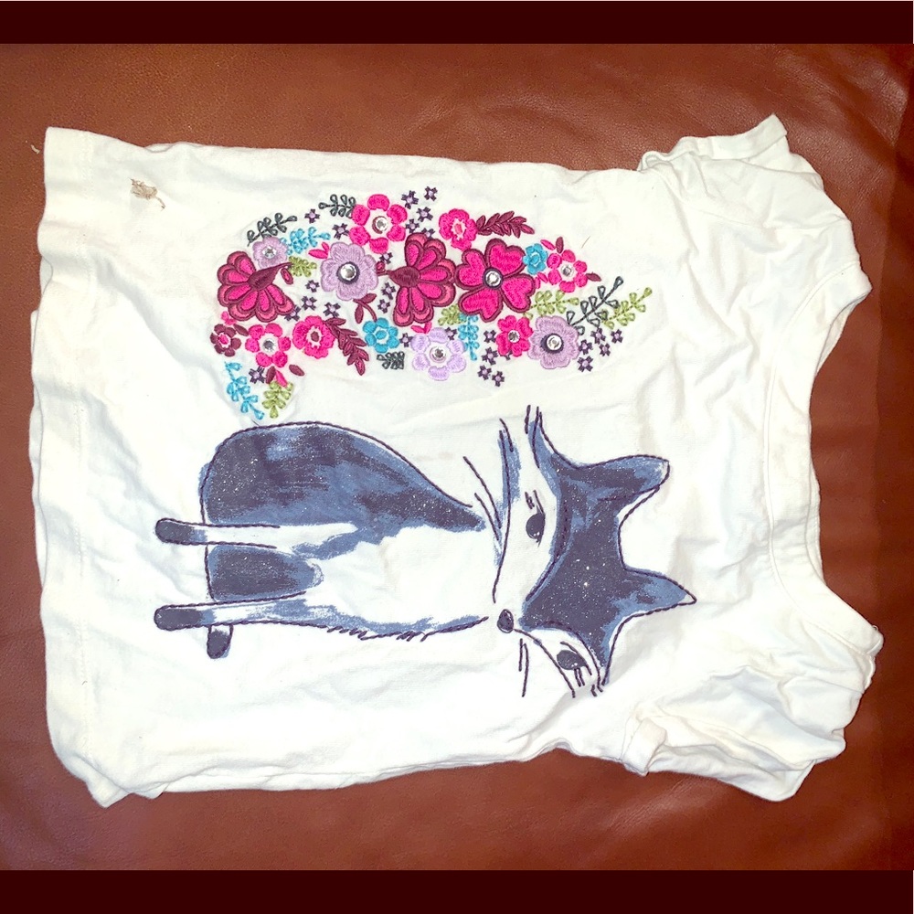 Girls fall tee